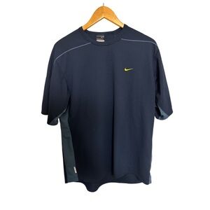 Nike Blue and Yellow Short Sleeve Tee